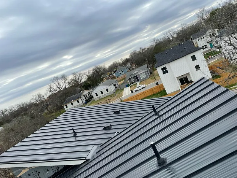 Standing seam metal roof panels with vents for Skylight Repair in Rosaryville